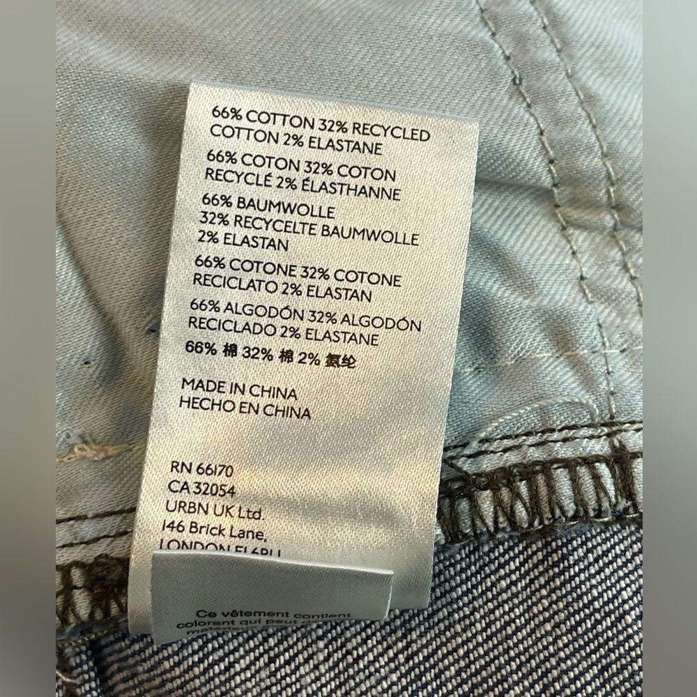 ANTHROPOLOGIE PILCRO slim boyfriend, crop with side stitching 27 - Picture 8 of 8